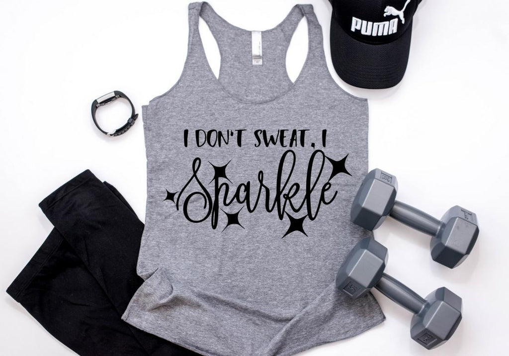 I Dont Sweat, I Sparkle Workout Tank freeshipping - My Royal Closet – MY  ROYAL CLOSET